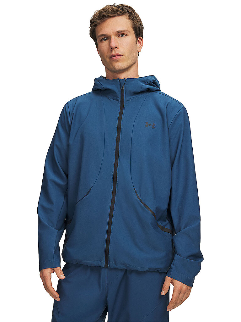 UNDER ARMOUR Herren Kapuzenjacke UA Unstoppable Webstoff dunkelblau | S